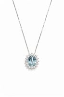 Necklace Mirco Visconti Woman in White Gold Acquamarina IE68/20C